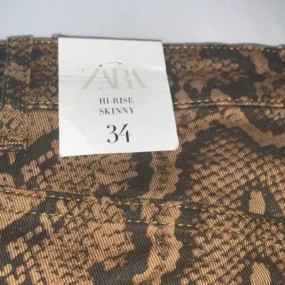 NWT Zara Animal Print Skinny Jeans - Picture 3 of 8